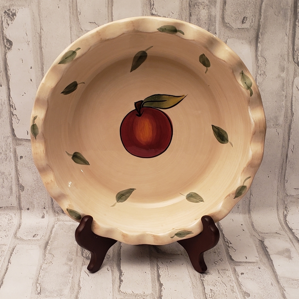 Garden Ridge 10" Pie Plate-Apple Design